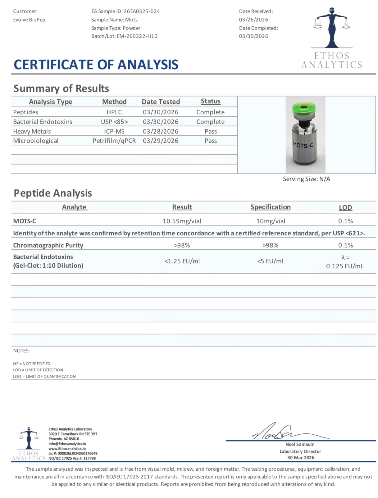 Mots-C 10mg Research Peptide - Image 2